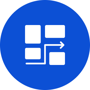 blue streamline icon